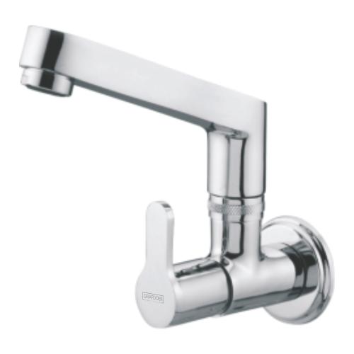 Sink Cock Swinging Spout with Wall Flange Chrome